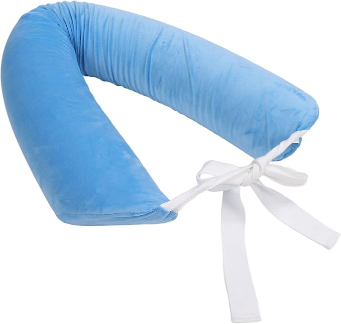 Lumbar Support Pillow for Elderly, Adjustable Waist Back Support Pillow with Dual Straps, Ergonomic Sponge Roll for Scoliosis and Lower Back Pain Relief, Detachable Washable