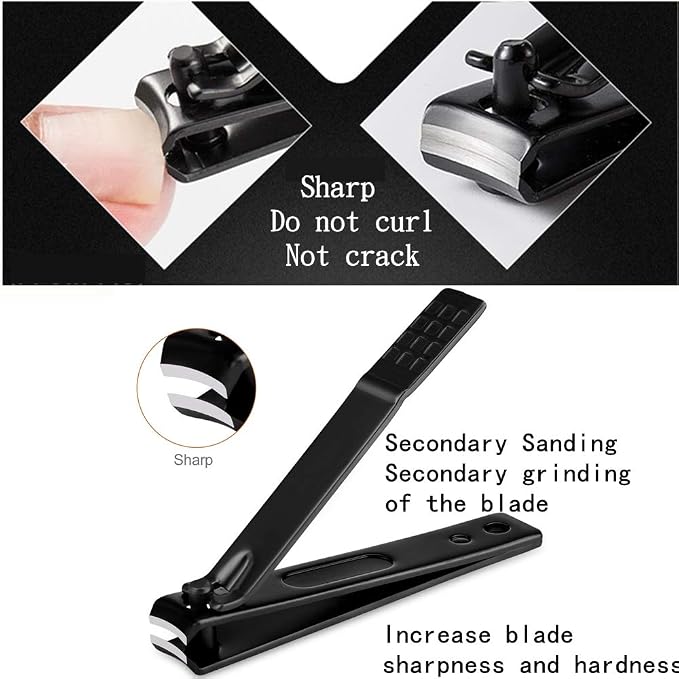 Manicure Set Men Finger and Toe Nail Clippers Set Professional Manicure Pedicure Kit with Travel Case Personal Care Tools Accessories Nail Grooming Kit Gifts for Men Women Father Mother