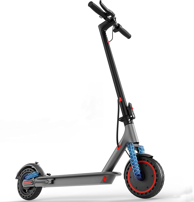 MAXSHOT Electric Scooter Adults, Foldable Electric Scooter with Seat & Basket, 750W Peak Motor, 48V 10.4Ah Battery, 14" Tires, Vicont APP Control, Dual Suspension, Electronic Lock
