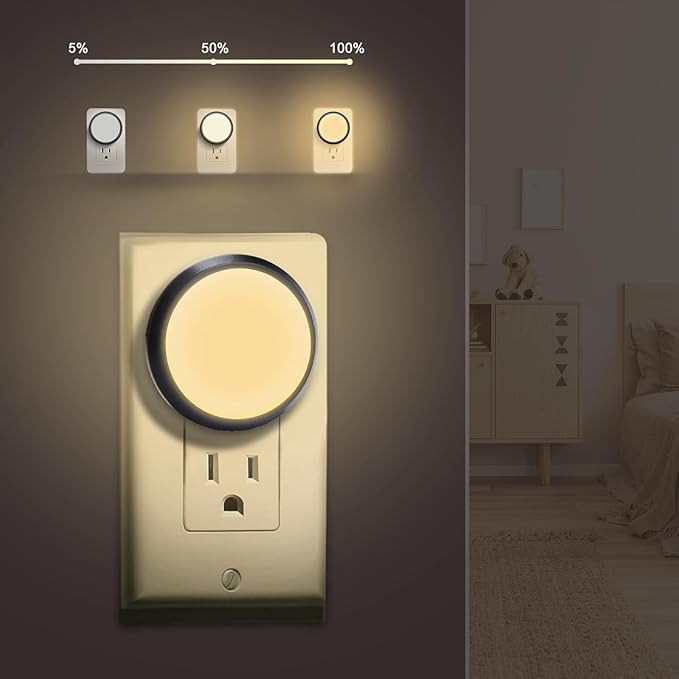 Night Light, Night Lights Plug into Wall, 2-Pack, LED Nightlight with Dusk to Dawn Sensor, Soft White 3000K, Bright Nightlights Plug in for Kids Room, Bathroom, Hallway, Bedroom, Non-Dimmable
