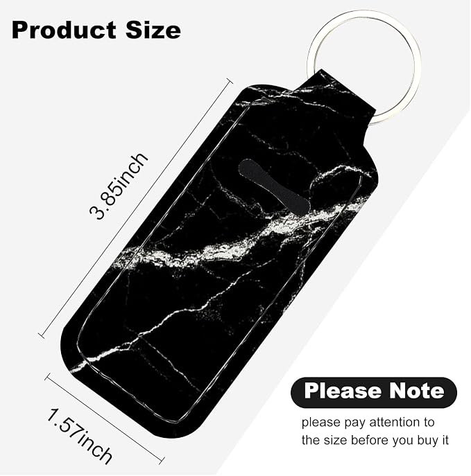Chapstick Holder Keychain Lip Balm Holder with Clip