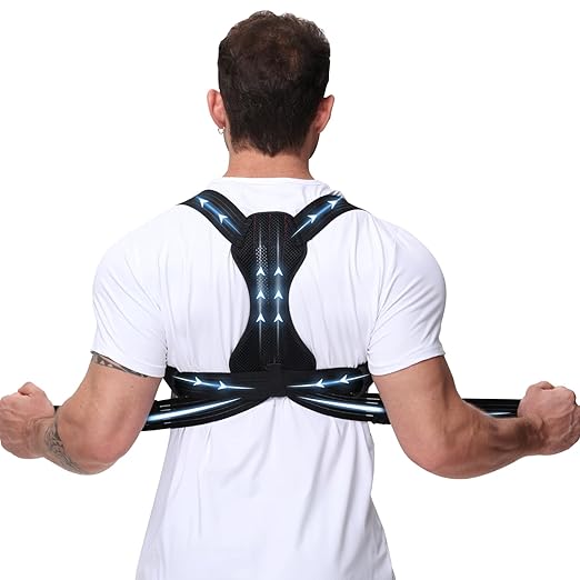 Posture Corrector for Men and Women, Adjustable Back Brace for Back, Neck and Shoulder Pain Relief, Back Support for Posture Improving Scoliosis, Hunchback, Hump, Thoracic, Spine Corrector (Medium)