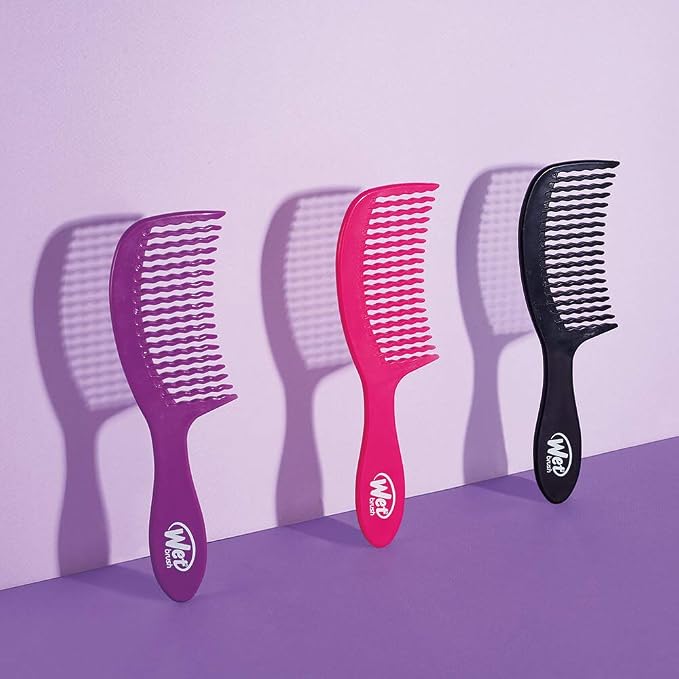 Wet Brush Detangling Comb - Purple Unisex Comb 1 Pc (Pack of 2)