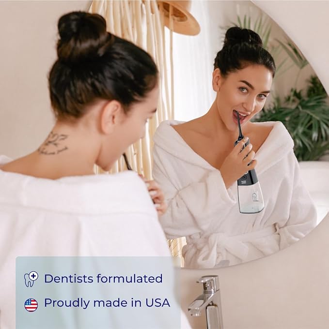 Concentrated Irrigant, Dry Mouth | Add to Water Flossers | Mild Mint & Fruit Flavor |1:10 = 186 fl.oz | Alcohol Free, Fluoride Free. Made in USA (PACK OF 2)