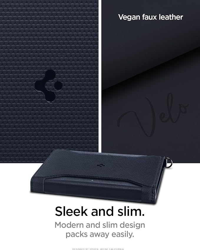 Spigen Life Passport Card Cover Holder, RFID Blocking | Travel Document Organizer, SIM Card Pin Included - Black