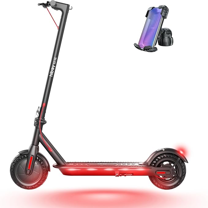 Hiboy Electric Scooter, 430W–750W Motor, 8.5"–10" Tires, 19–25 MPH Top Speed, 17–25 Miles Long Range, Commuter Electric Scooter for Adults with Dual Braking System