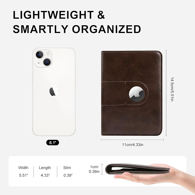 ILIYAH-Passport Cover-Passport Holder Travel Wallet-RFID Blocking Passport Case Travel Accessories Card Holder Wallet Unisex Travel Gifts (Coffee)