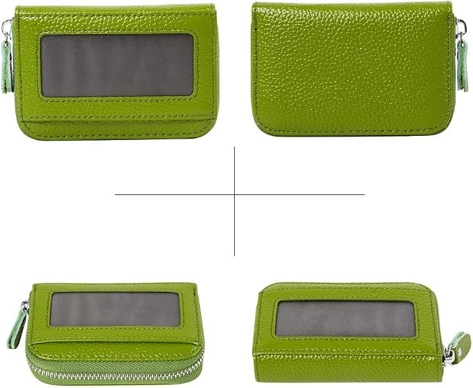 Women's RFID Blocking 12 Slots Credit Card Holder Leather Accordion Wallet
