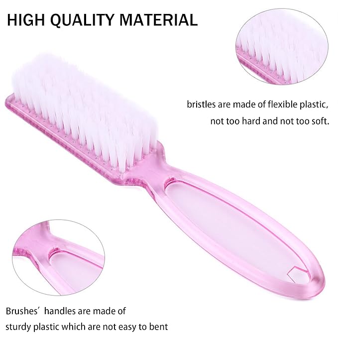 6 PCS Handle Grip Nail Brush,Hand Fingernail Cleaner Brush Manicure Tools Scrub Cleaning Brushes for Toes and Nails Cleaner (Multicolor)