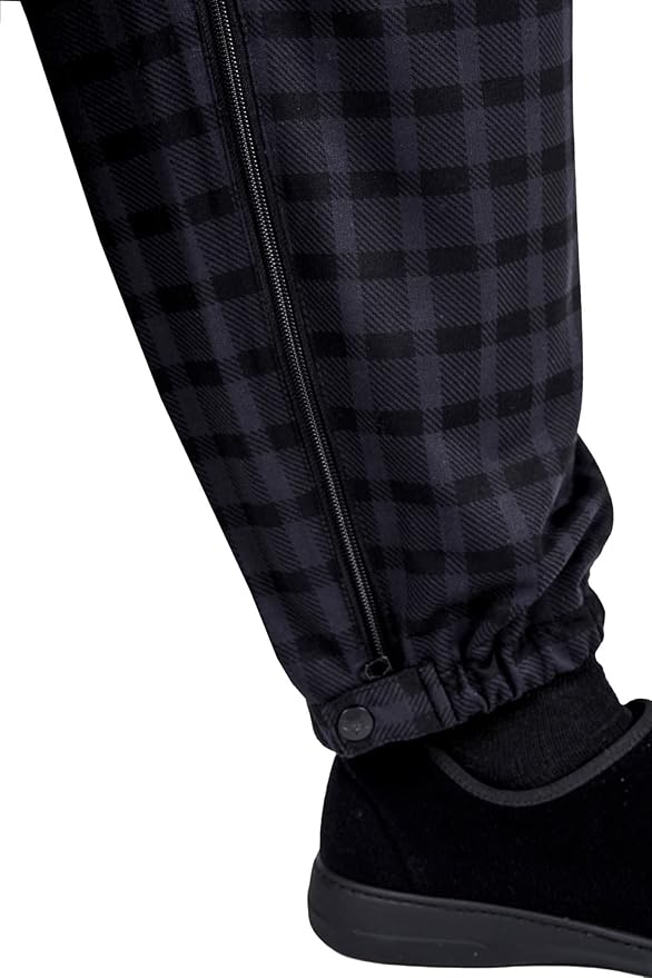 Ovidis Dementia Clothes - Alzheimers Anti-Strip Jumpsuit with Back-Zipper for Elderly Men - Bobby