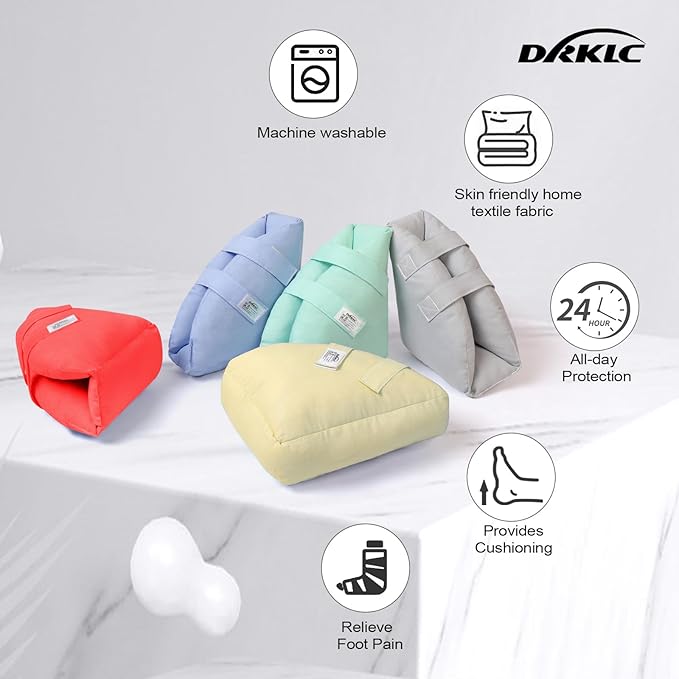 Heel Protectors Cushion for Pressure Sores,Adjustable Foot Support Boot Surgery Recovery Supplies for Elderly Bedridden Pressure Ulcer Cushion Ankle Pillow for Bed, Wheelchairs