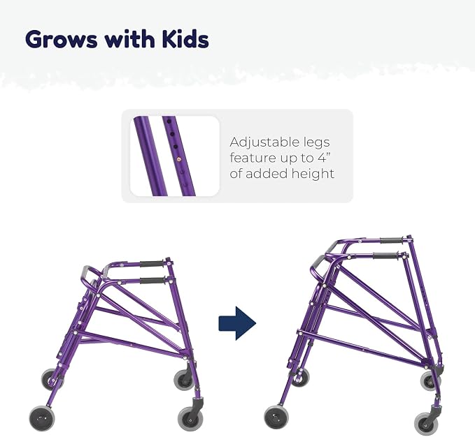 Inspired by Drive KA1200-2GKB Nimbo Posterior Walker Pediatric Walker for Children, Knight Blue