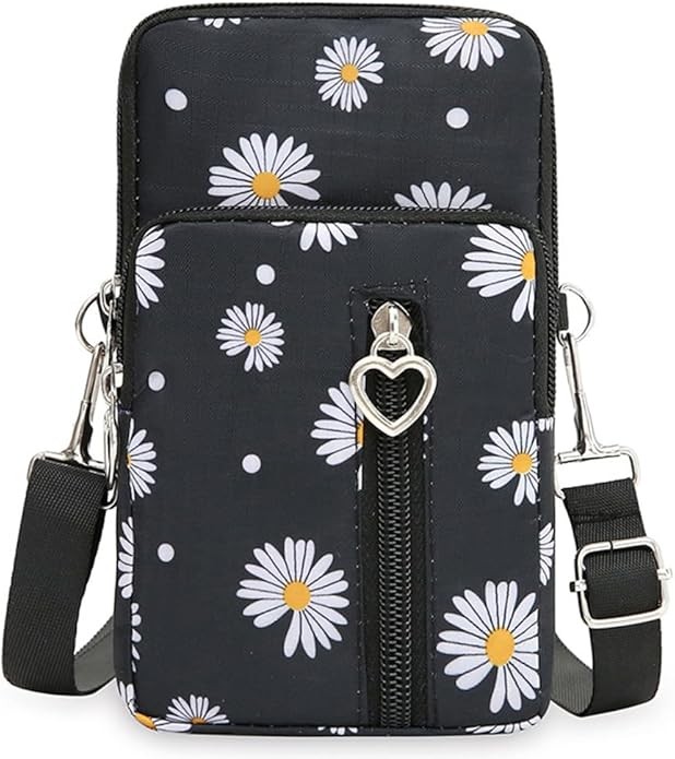 Small Crossbody Bag for Women - Mini Phone Purses with Crossbody Strap and Wallet - Nylon Arm Bag