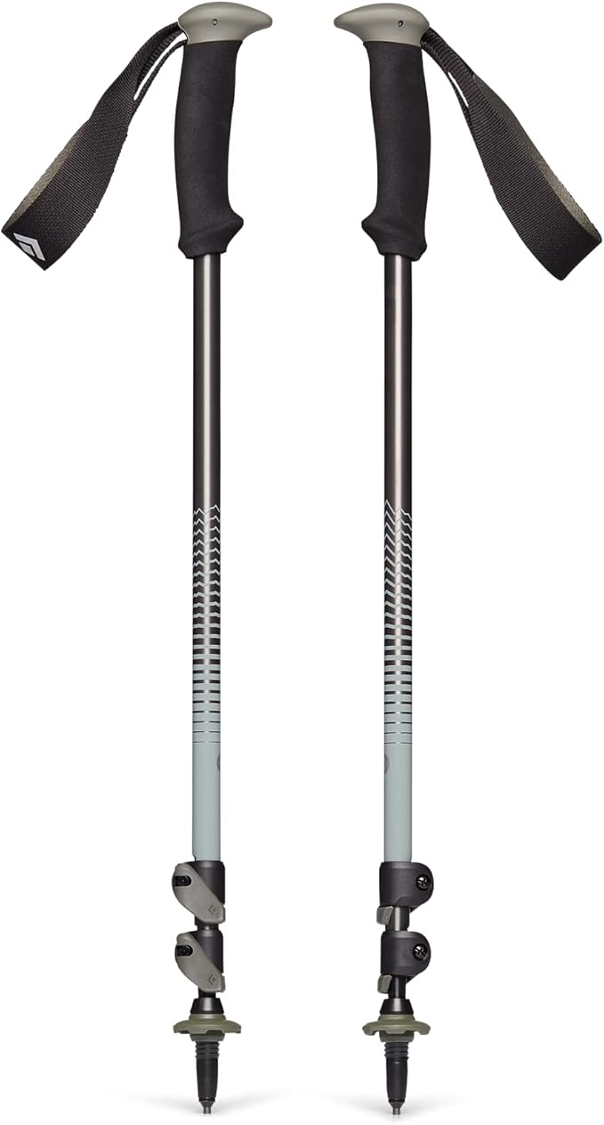 BLACK DIAMOND Trail Back Trekking Poles (Pair) | Durable Aluminum | FlickLock Adjustability | Comfortable Grips for Hiking & Backpacking