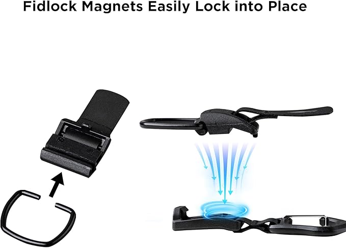 ALPAKA HUB Carabiner Quick Release Keychain with Magnetic Belt Clip | EDC Carabiner for Keys, Tactical Gear & Backpack Accessories,Attach to ALPAKA Sling Bag, Belt Loops