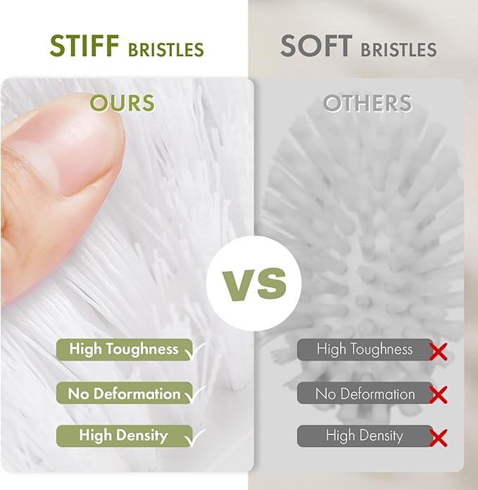 Scrub Brush for Cleaning Comfort Grip Bathtub Scrubber Stiff Bristles with Handle Heavy Duty Shower Cleaner Brush for Tub Carpet Floor Sink Outdoor - Pack of 2 (Black+Grey)