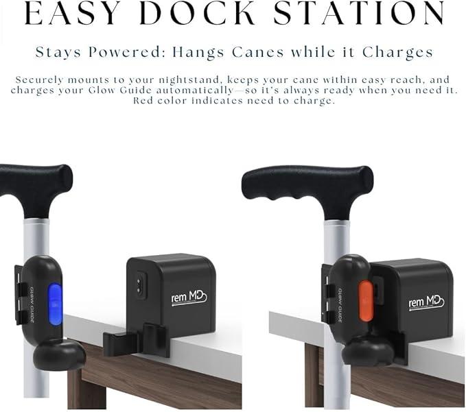 Smart Light for Mobility Devices – Automatic LED Pathway Light with Apple Find My Integration – Hands-Free Safety Accessories for Canes, Walkers & Wheelchairs – Universal Fit & Rechargeable