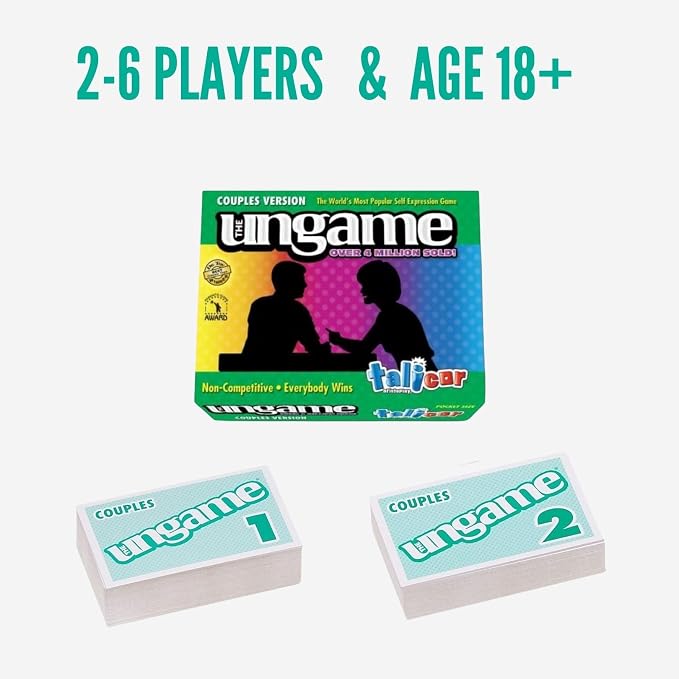 POCKET UNGAME - Couples - non-competitive card game for couples to discuss, share values & self express - get closer to your partner - Age 18+