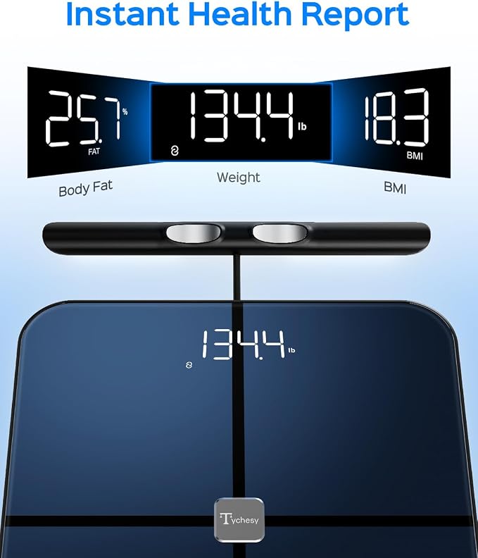 Body Health Pod Scale, Scale with Apple Watch Sync, 8-Electrode Body Composition Analyzer 29 Metrics, Body Fat Muscle Mass Visceral Fat Segmental Analysis BMI, FSA&HSA Eligible, Multi-User