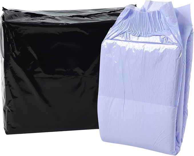 CutiePlusU Disposable Diaper 10 Pieces Protective Underwear Absorbent Briefs Dry Surface- Purple (Large 37"-47")