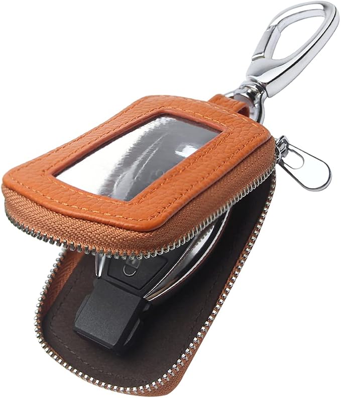 Universal Premium Car Key Fob Case Genuine Leather Car Smart Key fob Holder for Remote Key Fob