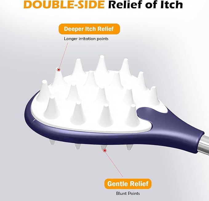 Back Scratcher for Adults 23.5 inches | Back Itch Relieve | Extendable Scratcher for Men Women Portable and Lightweight Purple