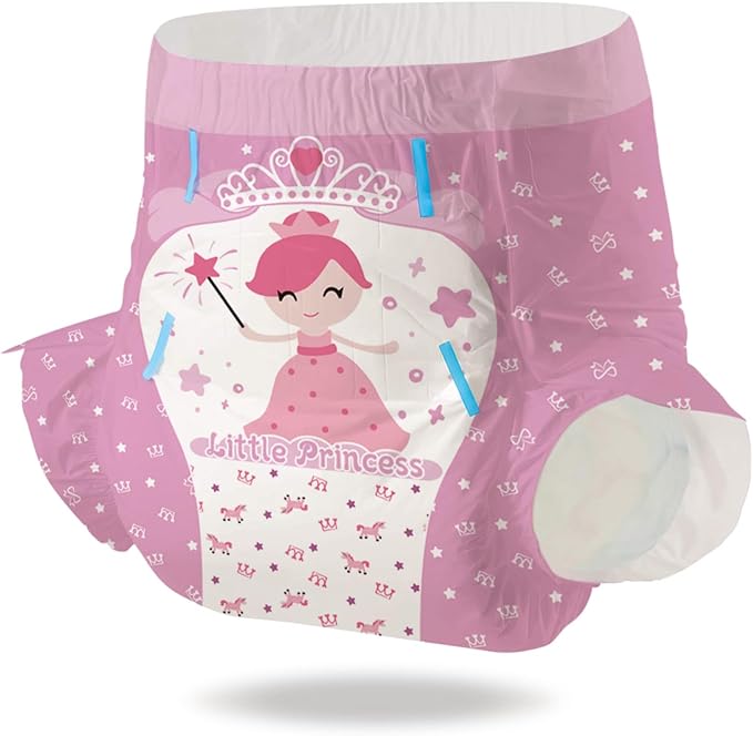 CutiePlusU Diapers 10 Pieces Protective Underwear Absorbent Briefs Pink(Large 37"-47")