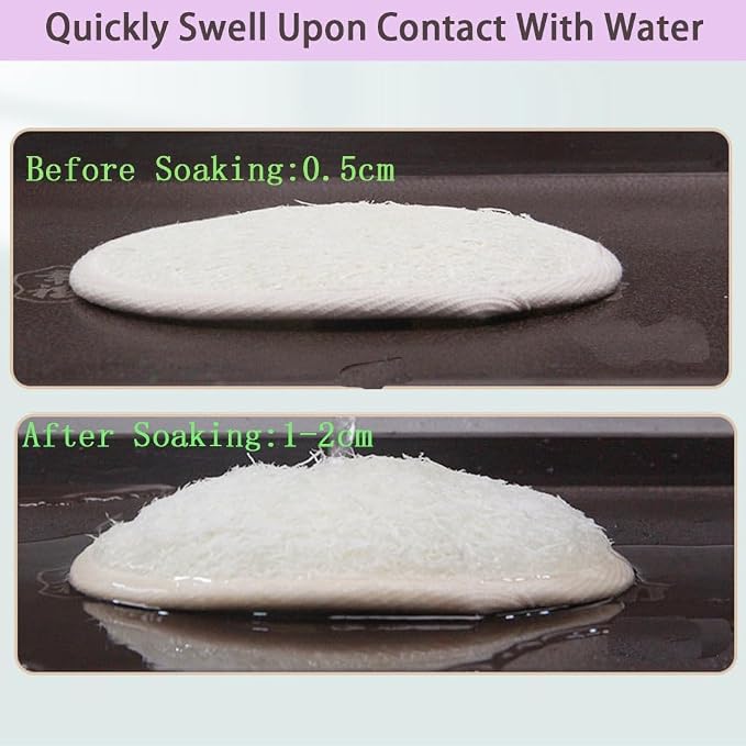 Natural Loofah Body Scrubber Sponge,3 Pack | Body Scrubber,Exfoliator,Bath Sponge,Biodegradable,with Hanging Loop,Gentle Cleanser for Face & Body,for Women and Men
