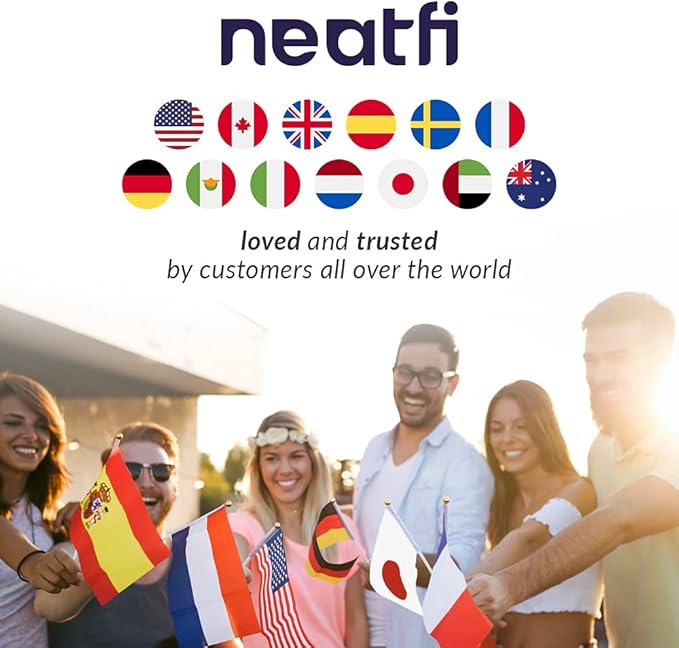 Neatfi (New Model) Bifocals 1,200 Lumens Super LED Magnifying Lamp with Clamp, Dimmable, 60 Pcs SMD LED, 5 Inches Diameter Lens, Adjustable Arm (5 Diopter + 20 Diopter, Black)