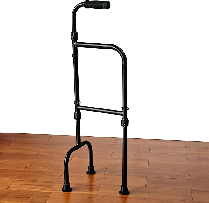 Stand-Aid Walking Cane & Sit-to-Stand Assist – 3-Leg Self-Standing Mobility Helper, Adjustable 29.3"-36.3" Supports 300 lbs for Seniors Travel and Daily Use