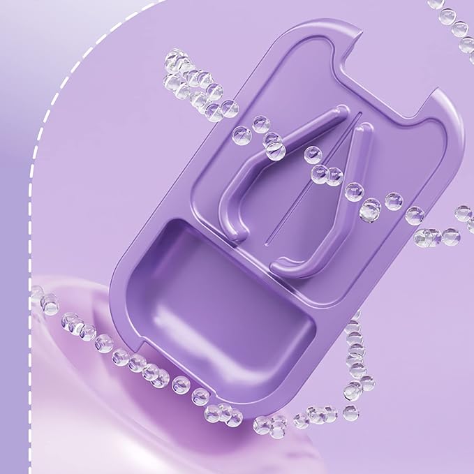 DUBSTAR Small Pill Cutter Splitter for Small and Tiny Pills, Portable Pretty Pill Cutters for Large Pills, Cuts Vitamins Tablets for Purse Pocket (Purple)