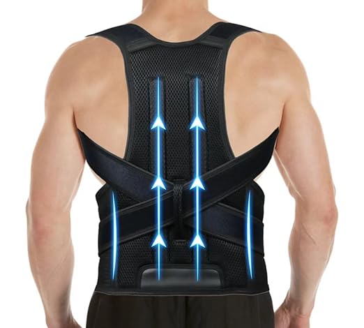 Posture Corrector for Men and Women,Adjustable Back Brace for Upper and Lower Back Pain Relief - Improve and Neck,Shoulder,Back Relieve M(29"-33")