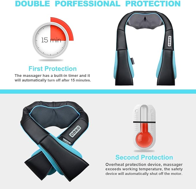 Mo Cuishle Shiatsu Neck Massager for Pain Relief – Deep Kneading Back Shoulder Massage with Heat – Ideal for Valentine’s Day, Christmas, Mother's Day, Father's Day, Gifts for Men Women Mom Dad Her Him