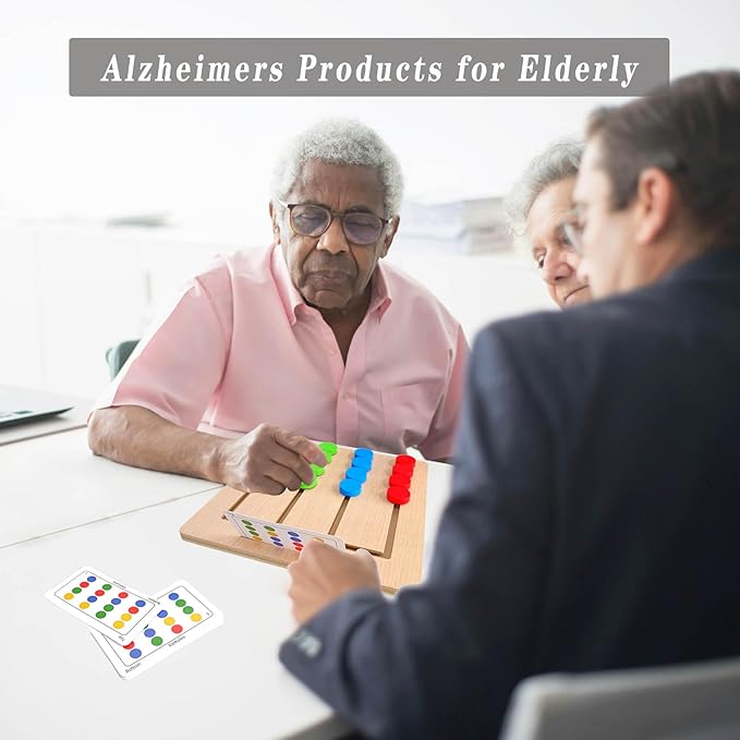 Dementia Games and Activities Kits for Seniors,Wooden Puzzles Gifts to Keep Older Adults Cognitive and Busy,Alzheimers Products for Elderly