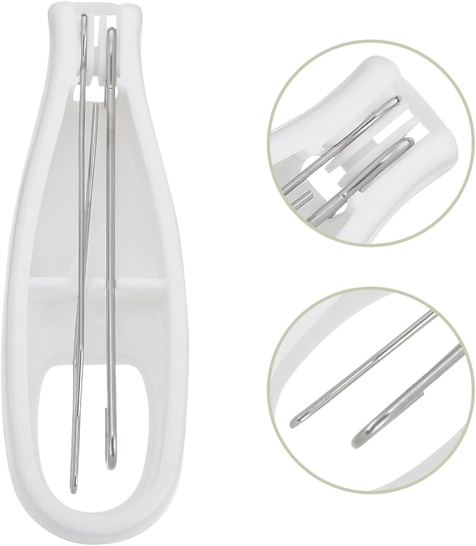 Button Hook Helper Tool One-Hand Dressing Aid for Elderly Non-Slip Handle Button Assist Device for Small to Large Buttons Easy Grip Hook Tool for Shirts Dresses Collars