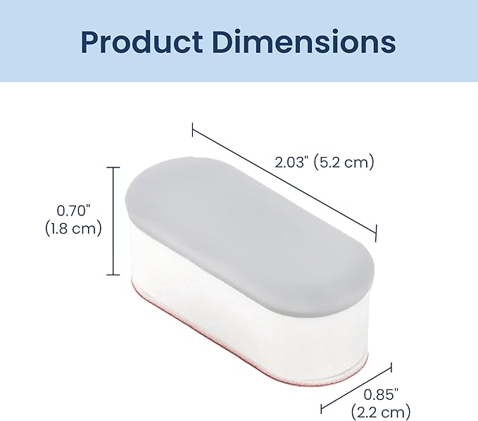 LUXE Bidet 4 Piece Universal Toilet Seat Bumper Kit, Comes with Strong Adhesive | Strong Adhesive