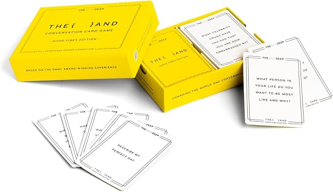 {THE AND} Good Vibes Edition - 199 Laugh Out Loud Conversation Cards for Friends, Family, Couples - Fun Icebreaker Cards to Connect - Stress Free Talking Game to Inspire Storytelling by The Skin Deep