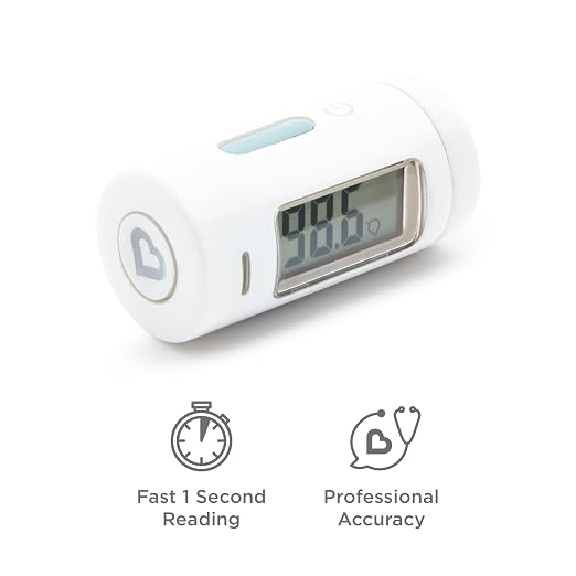 Munchkin Forehead Baby Thermometer for Newborns, Kids and Adults, White