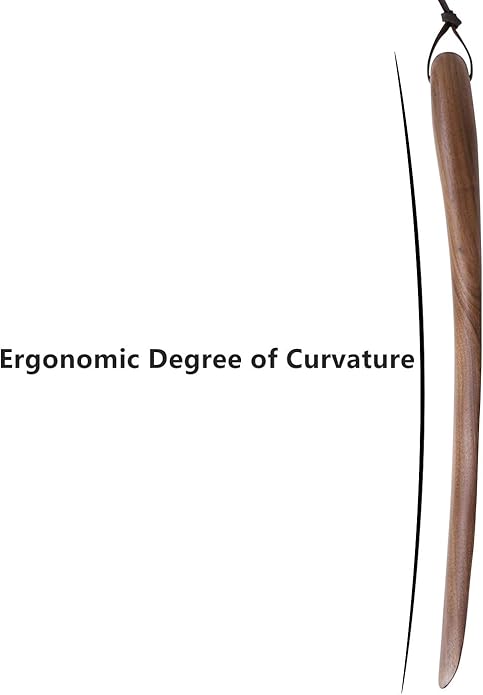 muso wood Shoe Horn Long Handle for Seniors,Wooden Shoehorn for Men, Women, Kids,Pregnancy