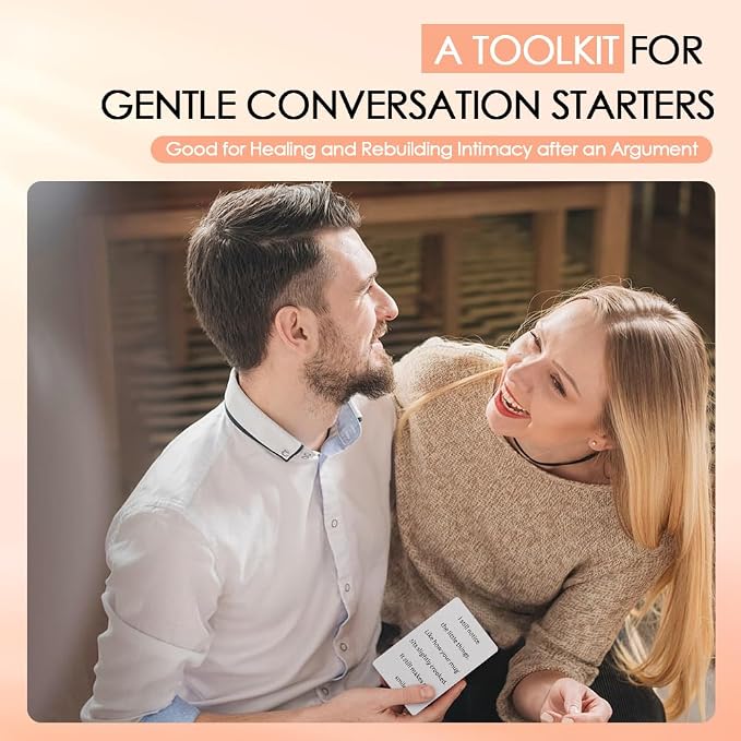 Conversation Cards for Couples Games - 54PCS Speak For Me Relationship Card Game for After Fights, Conflict & Silence - Meaningful Couples Gifts | Anniversary | Wedding | Date Night Ideas to Reconnect