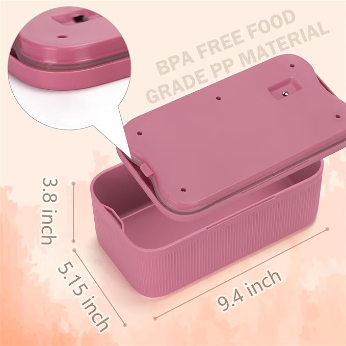 Small Medication Lock Box with Combination Code, Lockable Storage Box for Pills/Snacks/First Aid Kits, Phone/Personal Items, Secure Container for Home/Fridge/Office/Travel (rose)- Reusable
