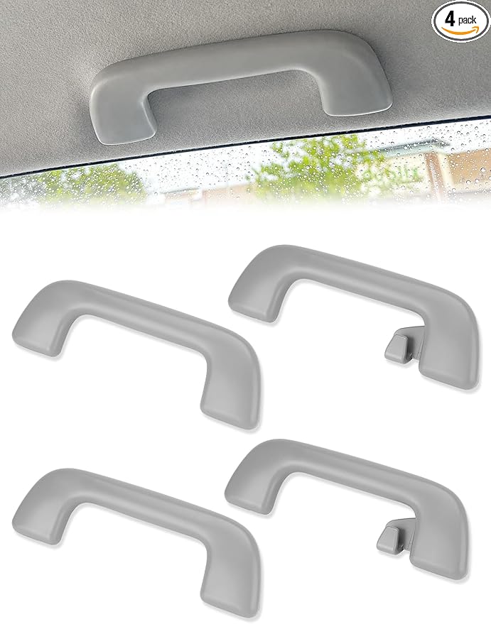 4PCS Front ＆ Rear Driver Passenger Side Inner Roof Grab Handle | Compatible with Toyota 4Runner Corolla RAV4 Prius Highlander 2005-2021 Ceiling Assist Handle Replaces 74610-52030 74610-52020
