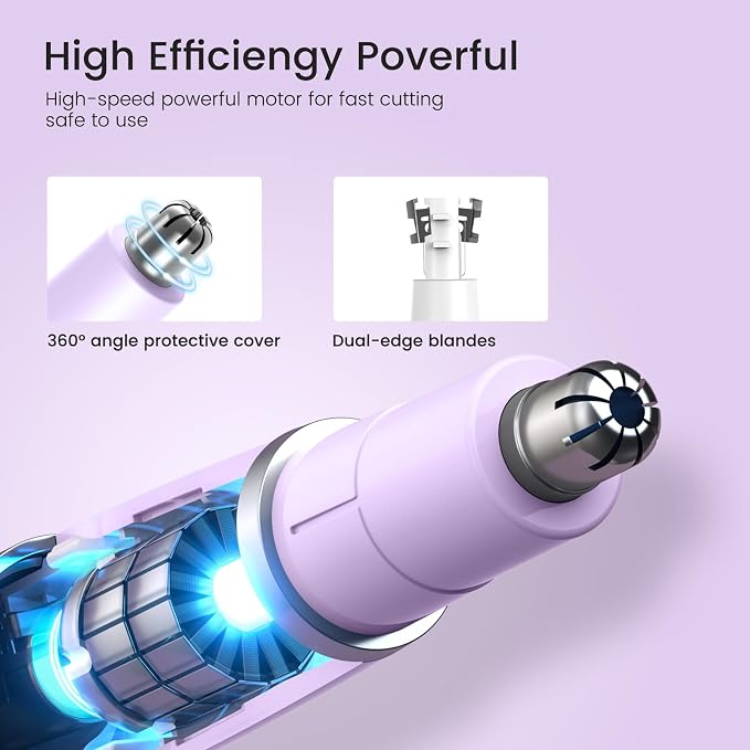 Nose Hair Trimmer for Women and Men，Rechargeable USB Eyebrow Hair Trimmer | 2026 Professional 2 in 1 Painless Washable Facial & Ear Hair Trimmer with Powerful Motor and Low Noise