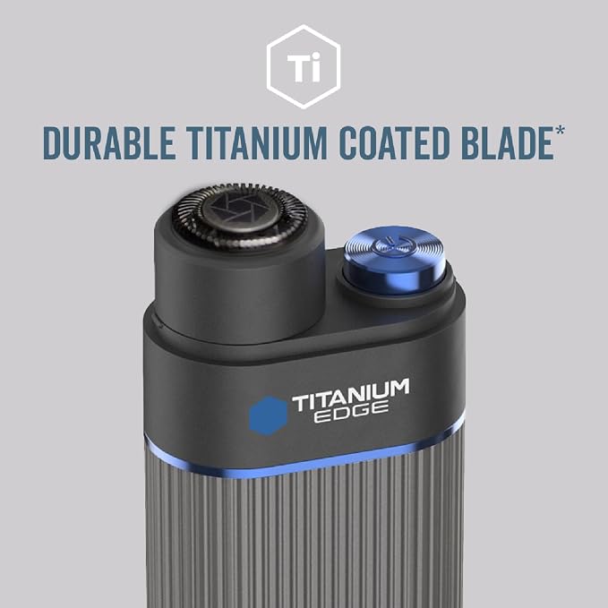 Microtouch Titanium Edge Ear & Nose Trimmer | Titanium-coated ear & nose trimmer with dual blades, built-in light, and water-resistant travel-friendly design