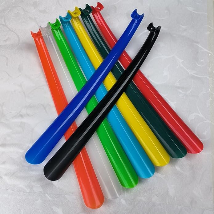 Plastic Shoehorn, Long Handle Plastic Shoe Horn for Men and Women, Portable, and Lightweight, Nice Design