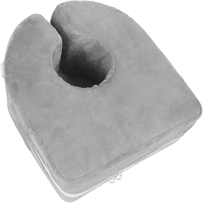 Adult Bed Sore Pads Wedge Foot Support Pillow Pressure Ulcer Ankle Protector Ring Foot Rest Pillows Bedridden Patient Elderly Heel Cushion Sleeping Elevated Foam Pad Leg Post Surgery Recovery Pillow