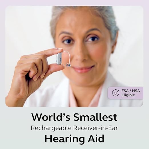 Jabra Enhance Select 700 Clinic-Quality OTC Hearing Aids, Licensed Audiology Services Included, Bluetooth LE Audio & Streaming for iOS/Android, Nearly Invisible & Comfortable, Silver