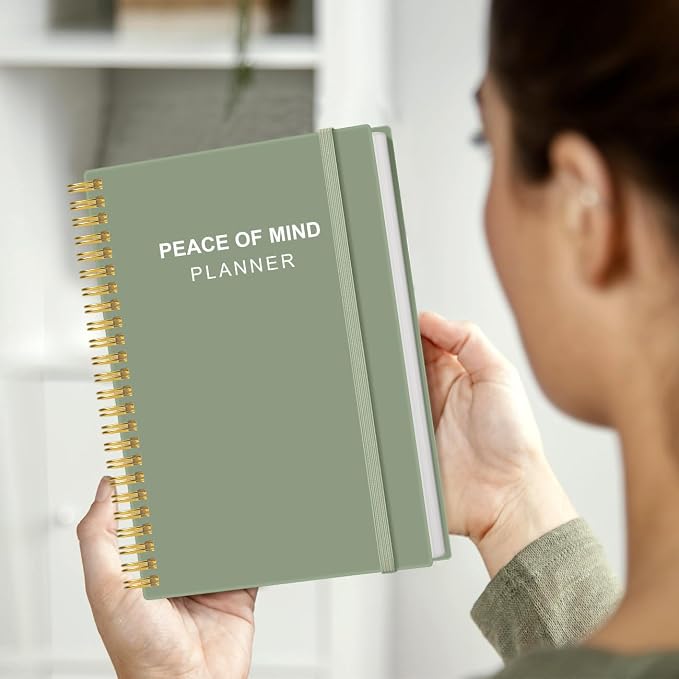 Peace of Mind Planner – Final Arrangements Organizer for Beneficiary, Will Preparation, Last Wishes & Funeral Planning, 5.8" x 8.5", Green