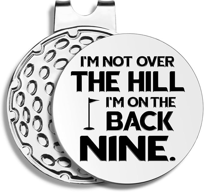 Funny Golf Ball Markers with Hat Clip, Men Golf Accessories, Birthday Retirement Golf Gifts for Dad, Husband, Grandpa, Golf Lover