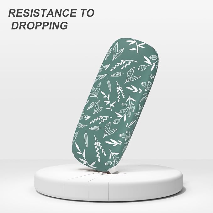 Eyeglasses Case, Portable Hard Shell Protective Case for Glasses, Eyeglass Holder Box for Women with Cleaning Cloth